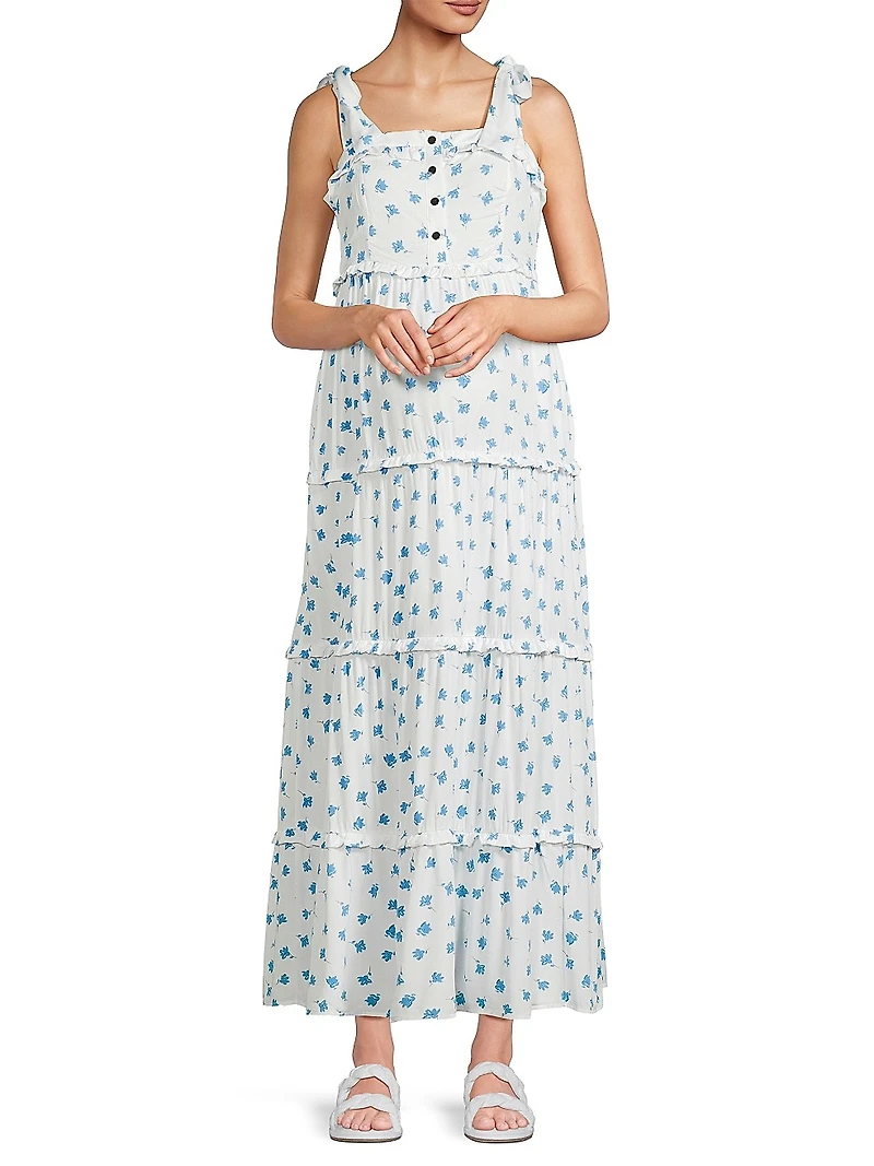 Mara Floral Tiered Maxi Dress
