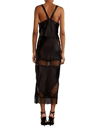 Silk Cowlneck Top