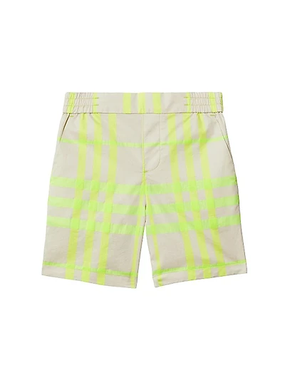 Baby Boy's, Little Boy's & Boy's Roman Check Cotton Shorts