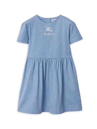 Little Girl's & Girl's Logo Embroidered T-Shirt Dress