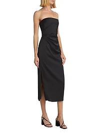 Harriet Strapless Midi-Dress