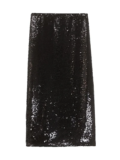 Sequin Midi-Skirt