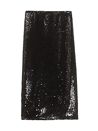 Sequin Midi-Skirt