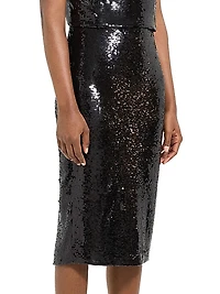 Sequin Midi-Skirt