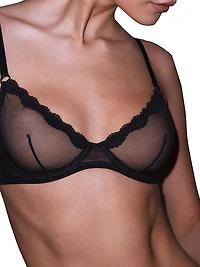 Sheer Tulle Demi Bra