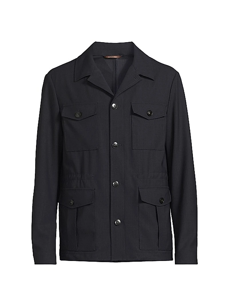 Impeccable Wool Safari Jacket