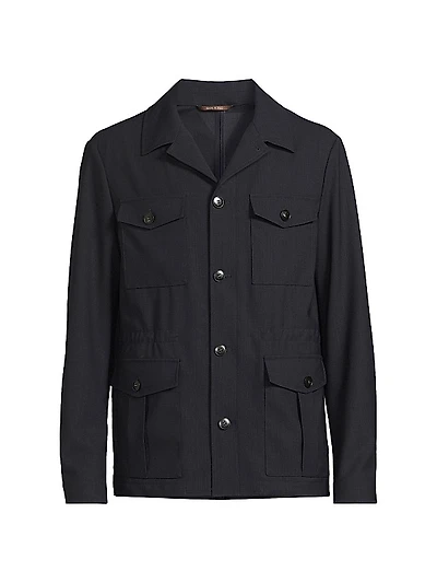 Impeccable Wool Safari Jacket