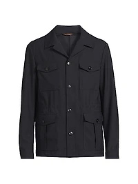 Impeccable Wool Safari Jacket