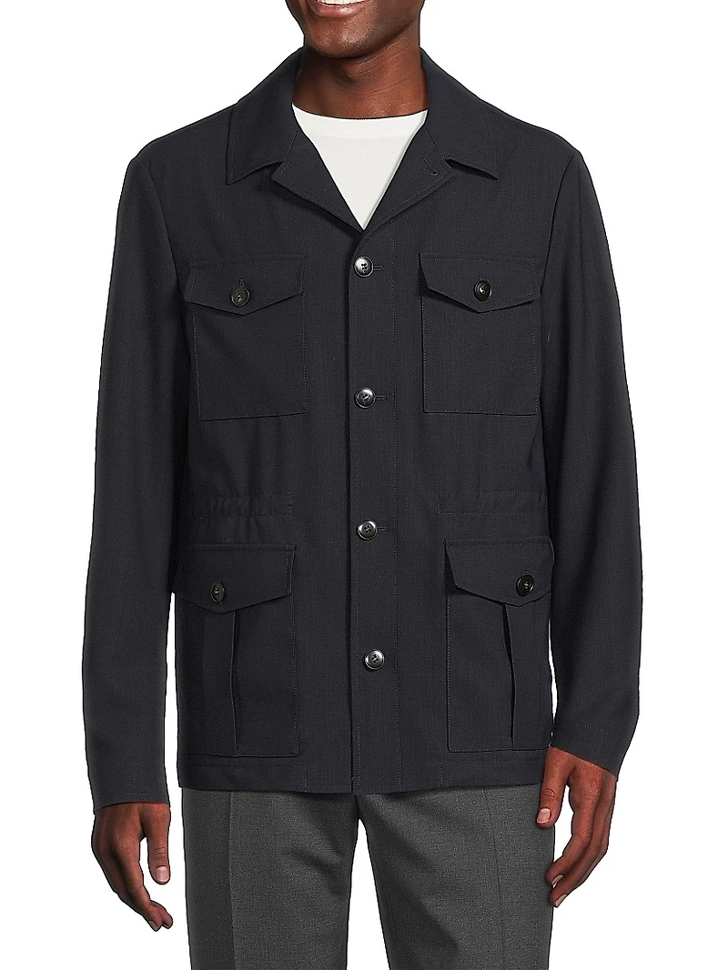 Impeccable Wool Safari Jacket