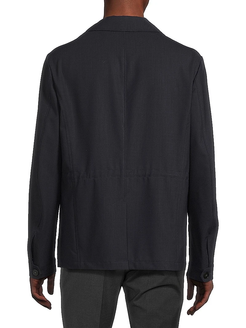 Impeccable Wool Safari Jacket