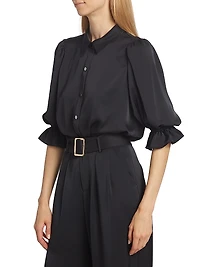 Dina Button-Front Bodysuit