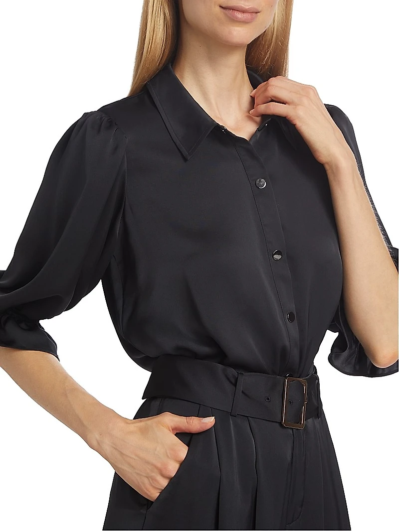 Dina Button-Front Bodysuit