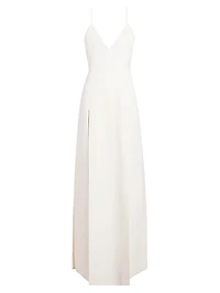 Nonya Crepe Satin Maxi Slipdress