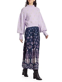 Mirror Puff-Sleeve Sweater