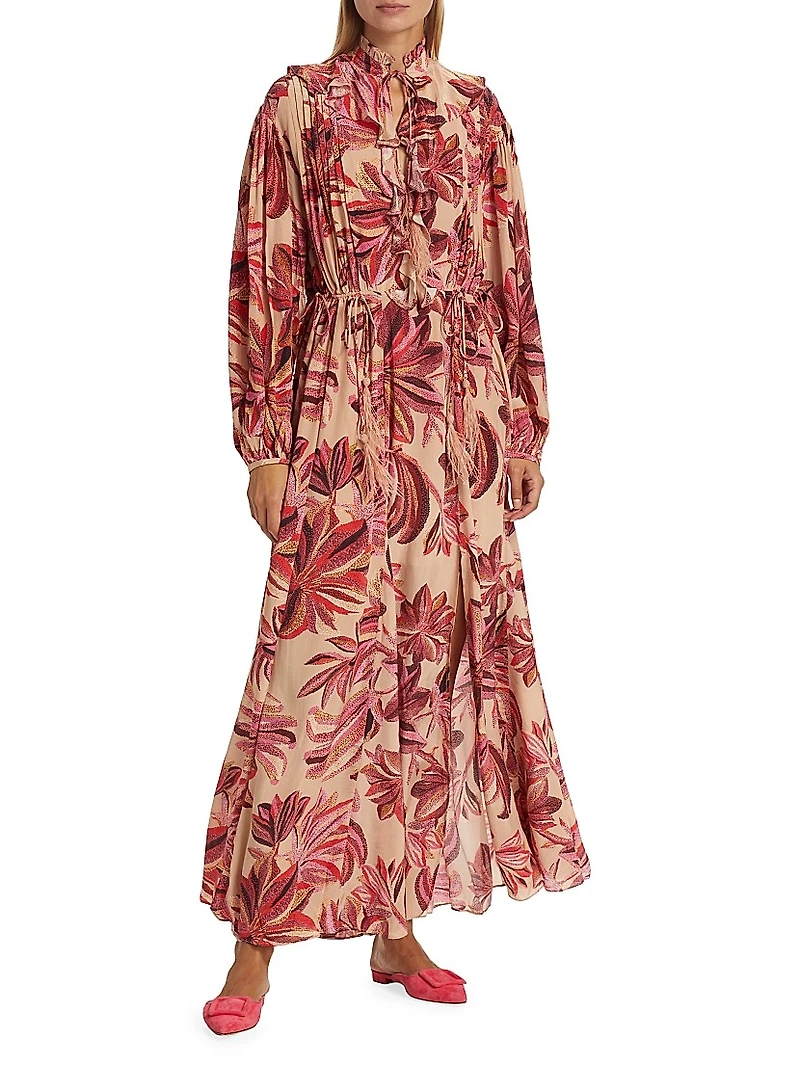 Floral Tapestry Maxi Dress