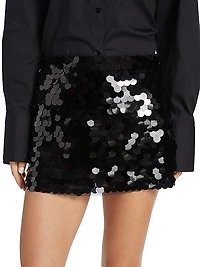 Dizzy Sequined A-line Miniskirt