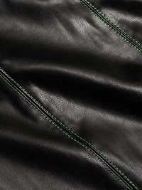 Iver Faux-Leather Boot-Cut Pants