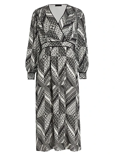 The Caelan Printed Silk Midi-Dress