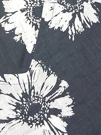 Floral V-Neck Linen Top