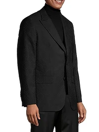 Medallion Wool-Blend Sport Jacket