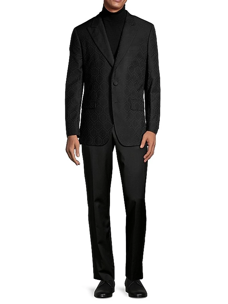 Medallion Wool-Blend Sport Jacket