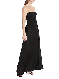 Kory Bustier Combo Midi-Dress