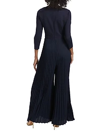 Cassidy Pleated Wide-Leg Jumpsuit