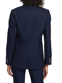 Gavi Twill SIngle-Button Blazer