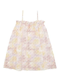 Little Girl's & Girl's Off Stamp Print Dress