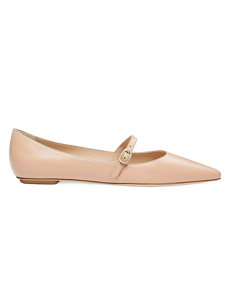 Emilia Leather Mary Jane Ballet Flats