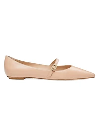 Emilia Leather Mary Jane Ballet Flats