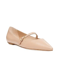Emilia Leather Mary Jane Ballet Flats