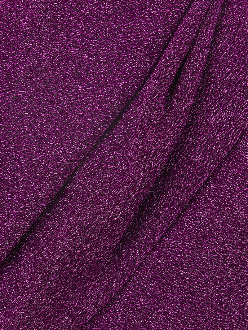 Egan Metallic One-Shoulder Gown