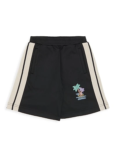 Little Boy's & Boy's Neon Palms Track Shorts