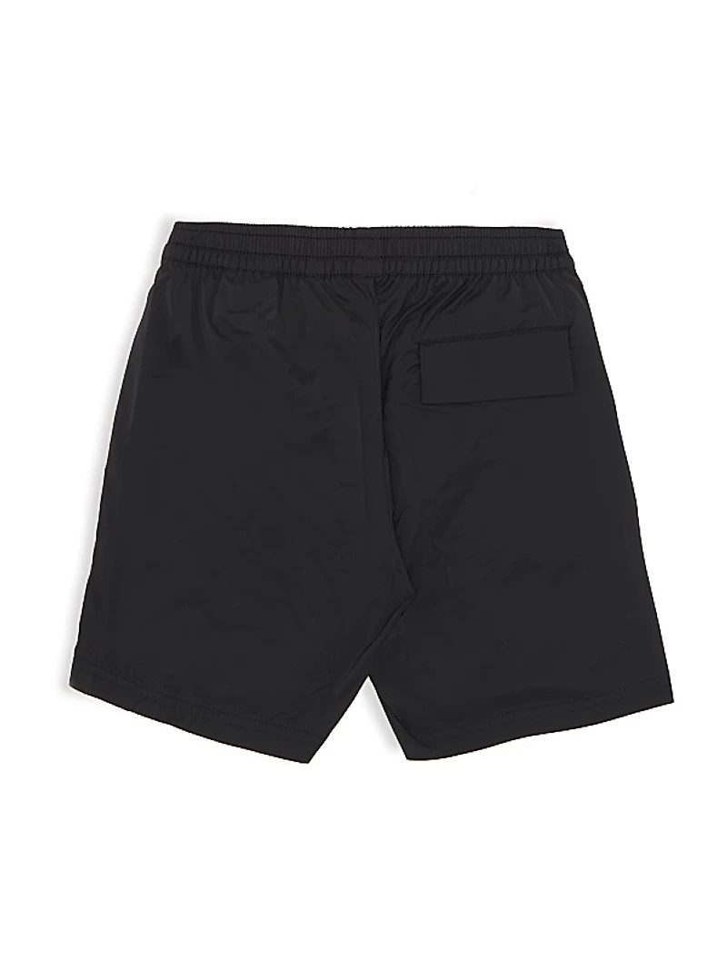 Little Boy's & Boy's Logo Swim Shorts