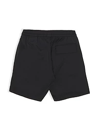 Little Boy's & Boy's Logo Swim Shorts