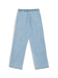 Little Boy's & Track Chambray Pants