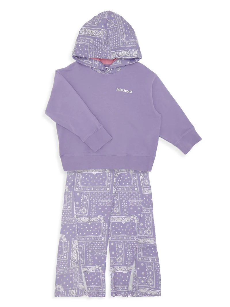 Little Boy's & Boy's Astro Paisley Split Sweatpants