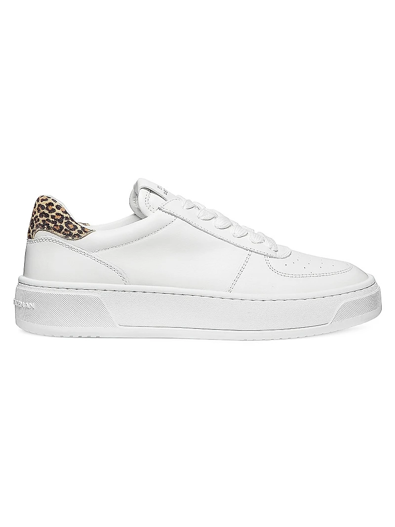 Courtside Leather Low-Top Sneakers
