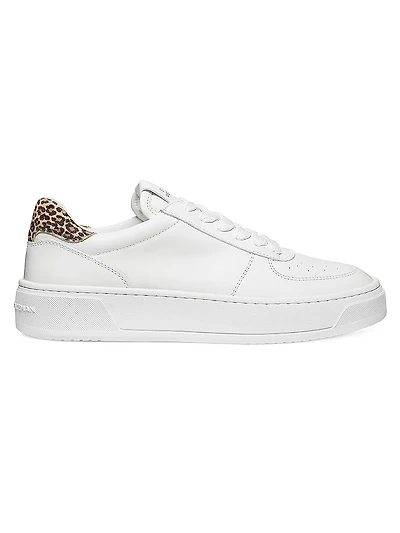 Courtside Leather Low-Top Sneakers