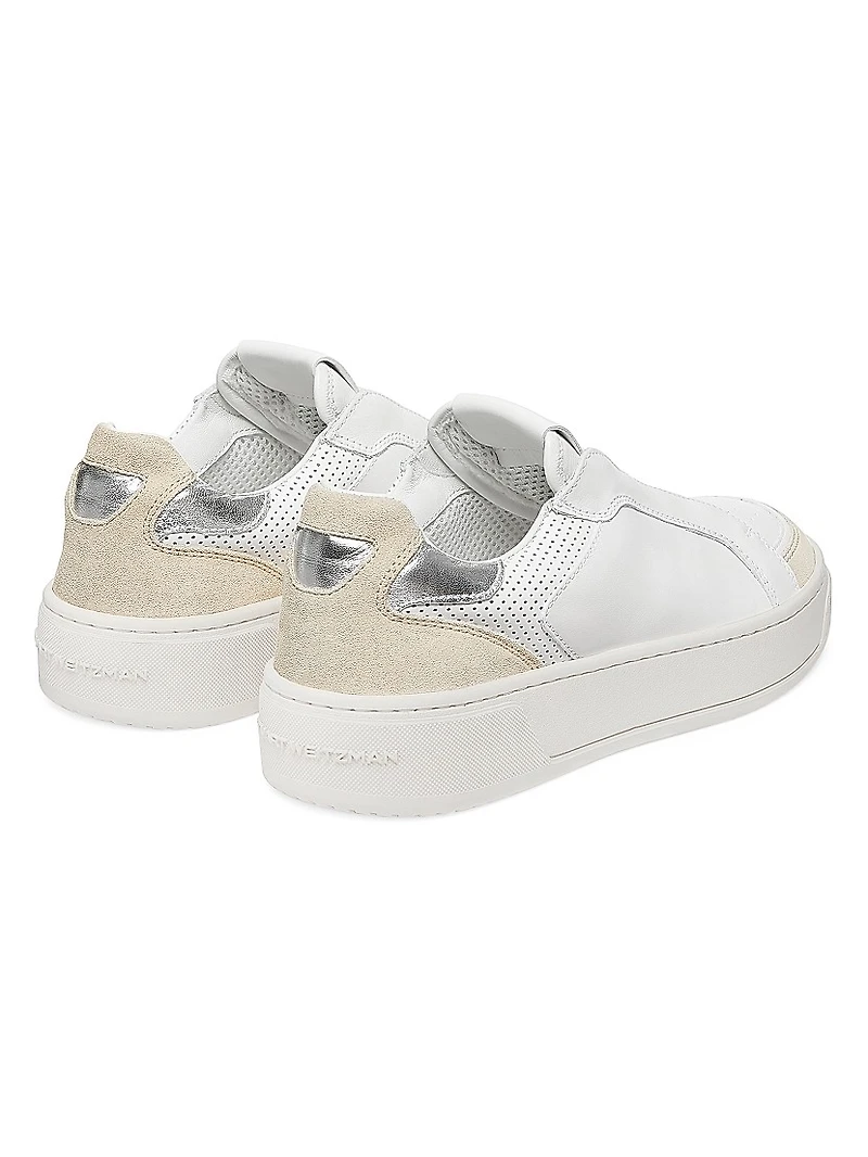 Courtside Retro Leather Low-Top Sneakers