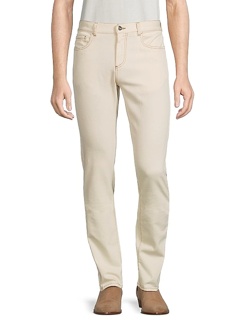 Stretch Five-Pocket Jeans