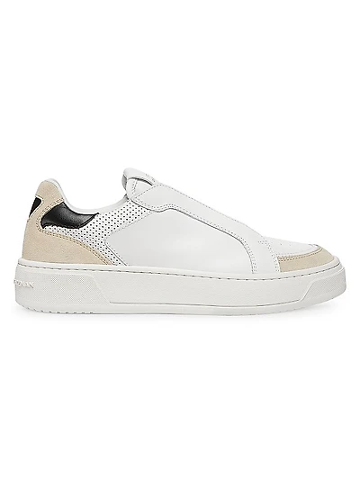 Courtside Retro Leather Low-Top Sneakers