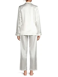 Fine Finishes Silk 2-Piece Pajama Set