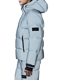 Kenji Reflective Hooded Down Ski Jacket