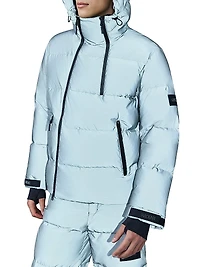 Kenji Reflective Hooded Down Ski Jacket