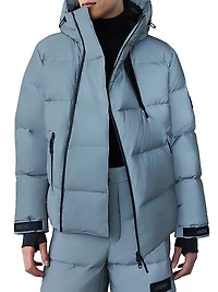 Kenji Reflective Hooded Down Ski Jacket