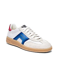 Colorblocked Leather Low-Top Sneakers