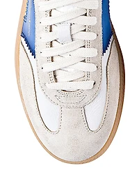 Colorblocked Leather Low-Top Sneakers