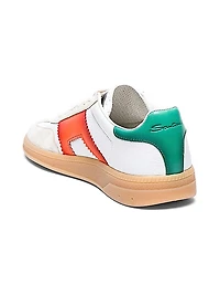 Colorblocked Leather Low-Top Sneakers